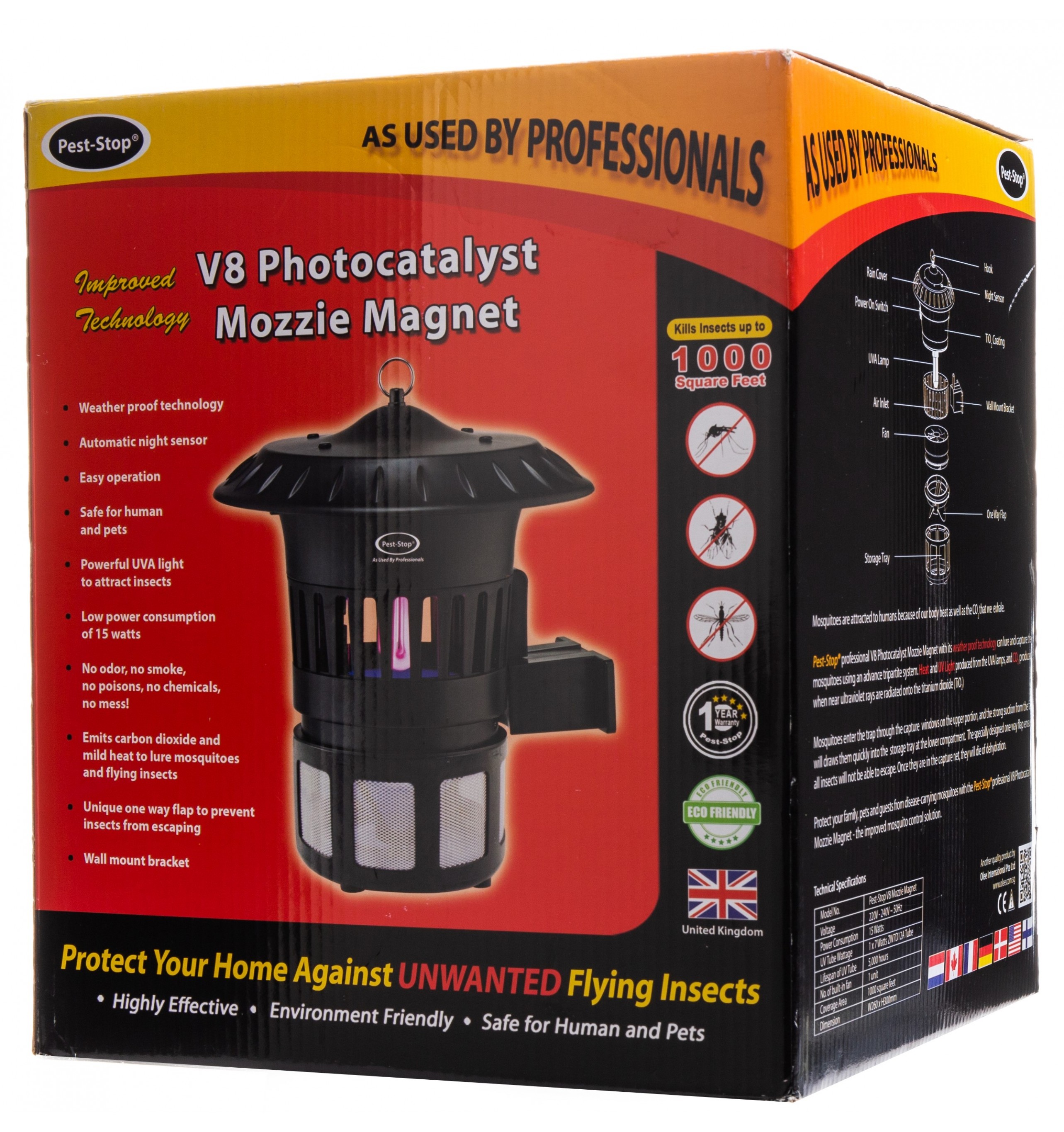 V8 Photocatalyst Mozzie Magnet